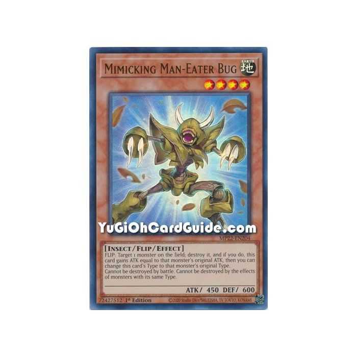 Mimicking Man-Eater Bug (Ultra Rare) – 2022 Tin of the Pharaohs Gods Mega Pack | Carta YUGIOH en México