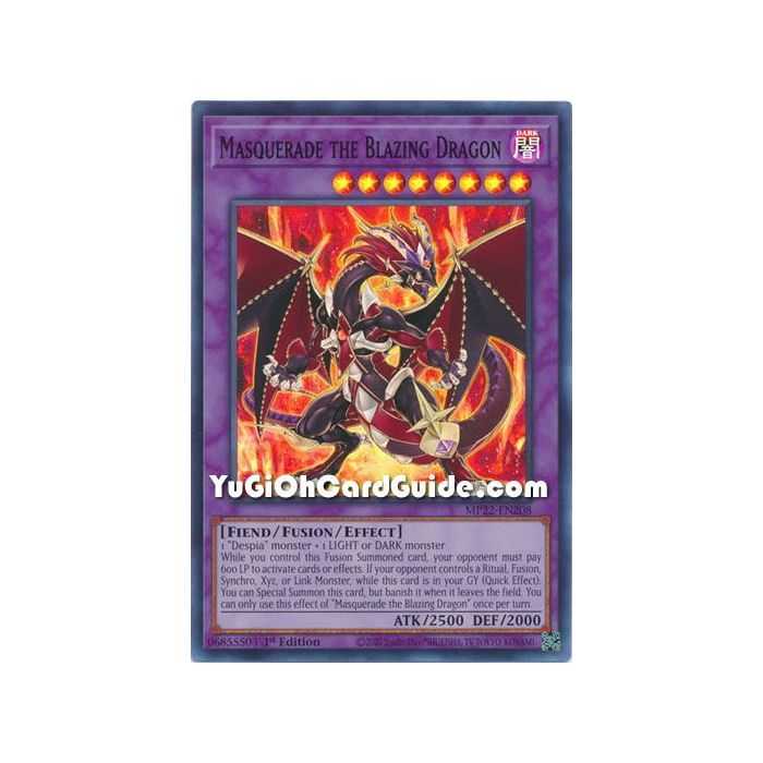 Masquerade the Blazing Dragon (Super Rare) – 2022 Tin of the Pharaohs Gods Mega Pack | Carta YUGIOH en México