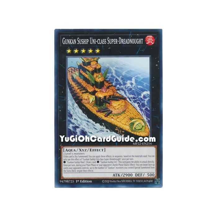 Gunkan Suship Uni-class Super-Dreadnought (Common) – 2022 Tin of the Pharaohs Gods Mega Pack | Carta YUGIOH en México