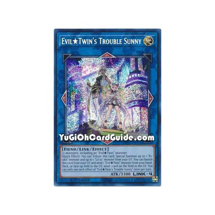 Evil Twin's Trouble Sunny (Prismatic Secret Rare) – 2022 Tin of the Pharaohs Gods Mega Pack | Carta YUGIOH en México