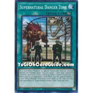 Supernatural Danger Zone (Common) – 2022 Tin of the Pharaohs Gods Mega Pack | Carta YUGIOH en México
