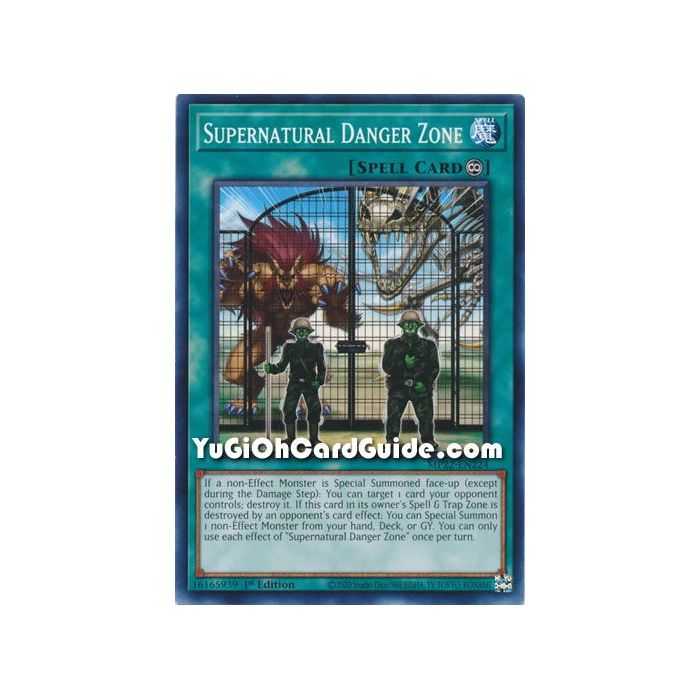 Supernatural Danger Zone (Common) – 2022 Tin of the Pharaohs Gods Mega Pack | Carta YUGIOH en México