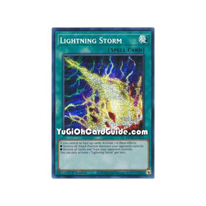 Lightning Storm (Prismatic Secret Rare) – 2022 Tin of the Pharaohs Gods Mega Pack | Carta YUGIOH en México