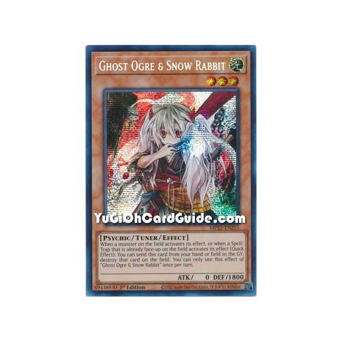 Ghost Ogre & Snow Rabbit (Prismatic Secret Rare) – 2022 Tin of the Pharaohs Gods Mega Pack | Carta YUGIOH en México