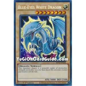 Blue-Eyes White Dragon (Prismatic Secret Rare) – 2022 Tin of the Pharaohs Gods Mega Pack | Carta YUGIOH en México