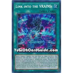 Link into the VRAINS! (Prismatic Secret Rare) – 2022 Tin of the Pharaohs Gods Mega Pack | Carta YUGIOH en México