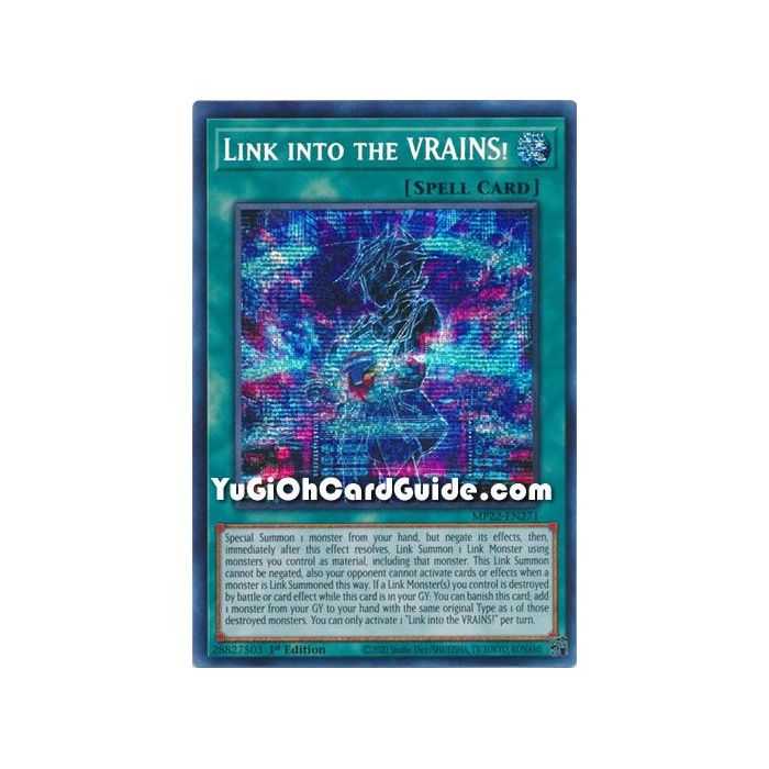 Link into the VRAINS! (Prismatic Secret Rare) – 2022 Tin of the Pharaohs Gods Mega Pack | Carta YUGIOH en México