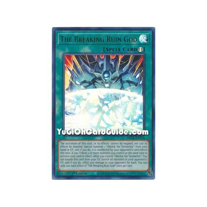 The Breaking Ruin God (Ultra Rare) – 2022 Tin of the Pharaohs Gods Mega Pack | Carta YUGIOH en México