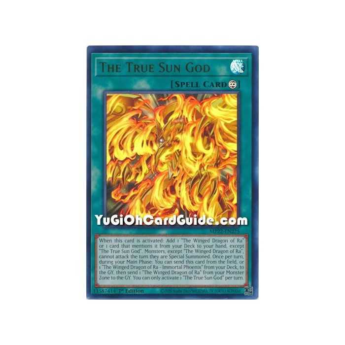 The True Sun God (Ultra Rare) – 2022 Tin of the Pharaohs Gods Mega Pack | Carta YUGIOH en México