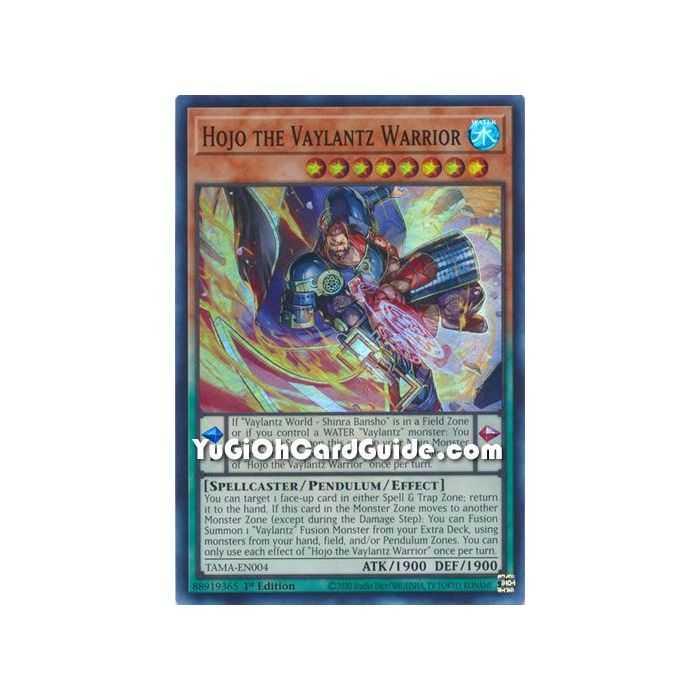 Hojo the Vaylantz Warrior (Super Rare) – Tactical Masters | Carta YUGIOH en México