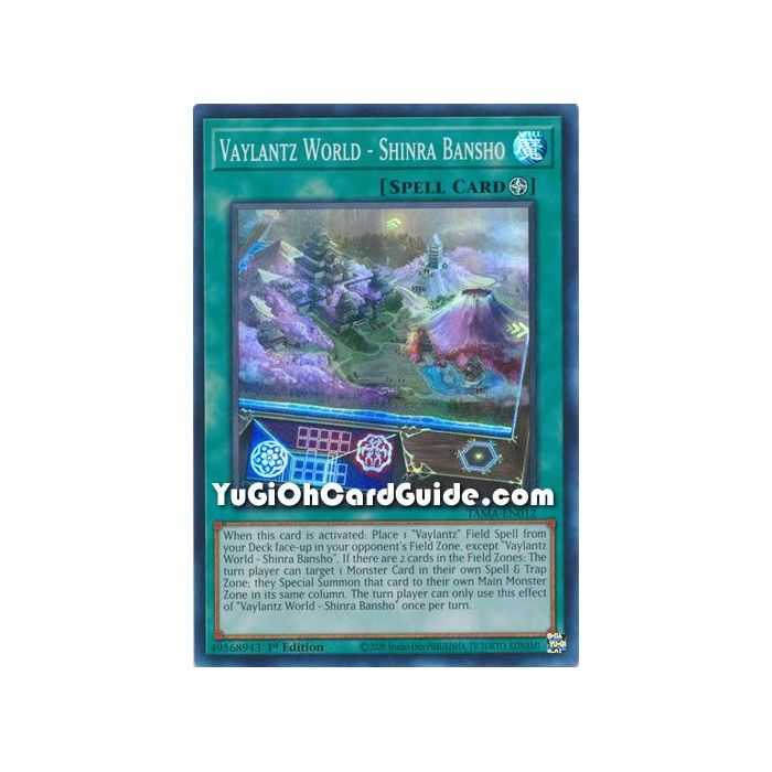 Vaylantz World - Shinra Bansho (Super Rare) – Tactical Masters | Carta YUGIOH en México