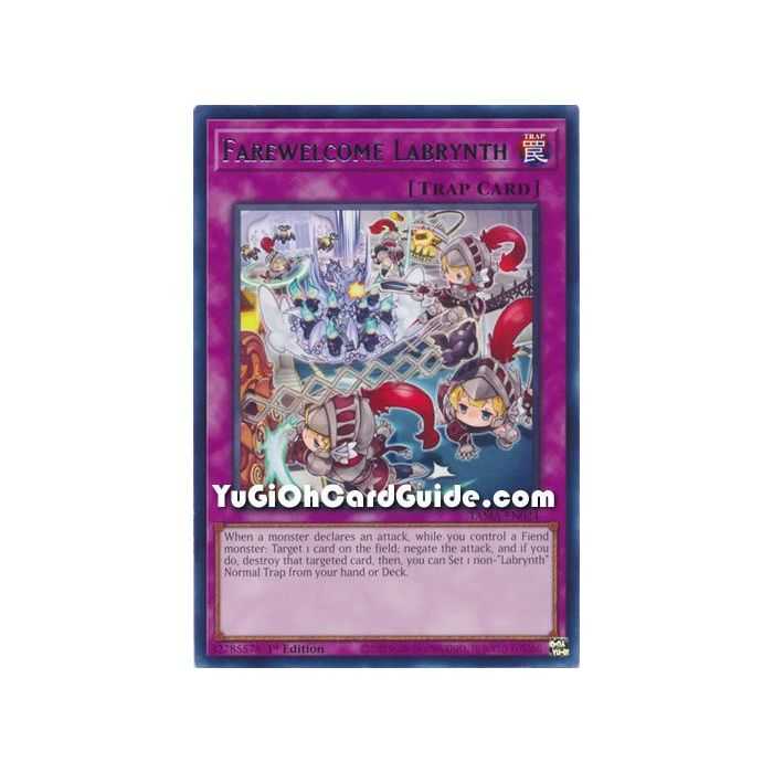 Farewelcome Labrynth (Rare) – Tactical Masters | Carta YUGIOH en México