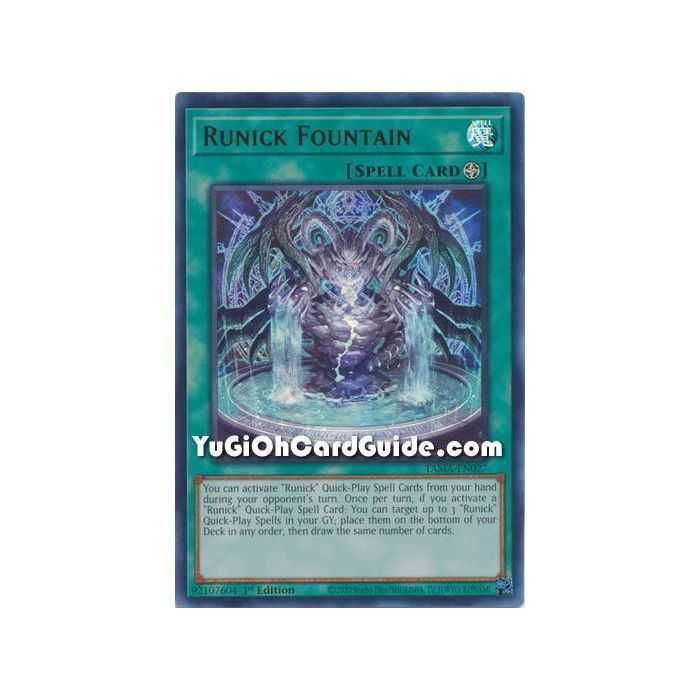 Runick Fountain (Ultra Rare) – Tactical Masters | Carta YUGIOH en México