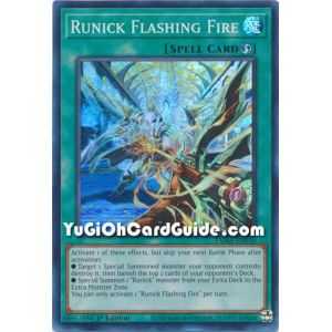 Runick Flashing Fire (Super Rare) – Tactical Masters | Carta YUGIOH en México