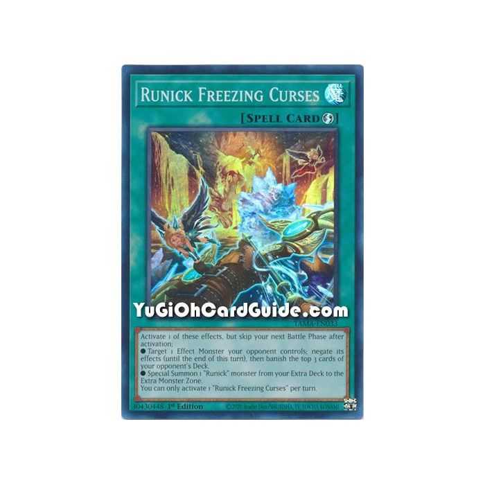 Runick Freezing Curses (Super Rare) – Tactical Masters | Carta YUGIOH en México