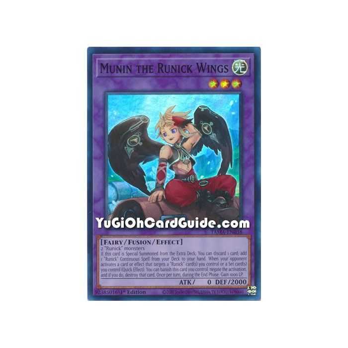 Munin the Runick Wings (Super Rare) – Tactical Masters | Carta YUGIOH en México