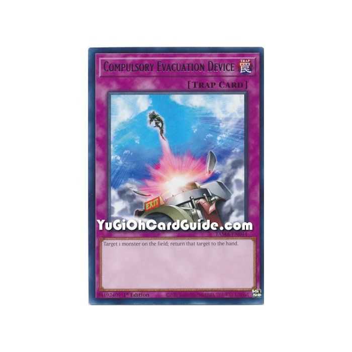 Compulsory Evacuation Device (Rare) – Tactical Masters | Carta YUGIOH en México