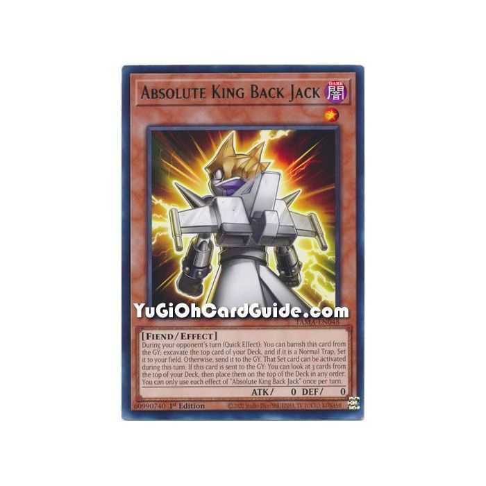 Absolute King Back Jack (Rare) – Tactical Masters | Carta YUGIOH en México