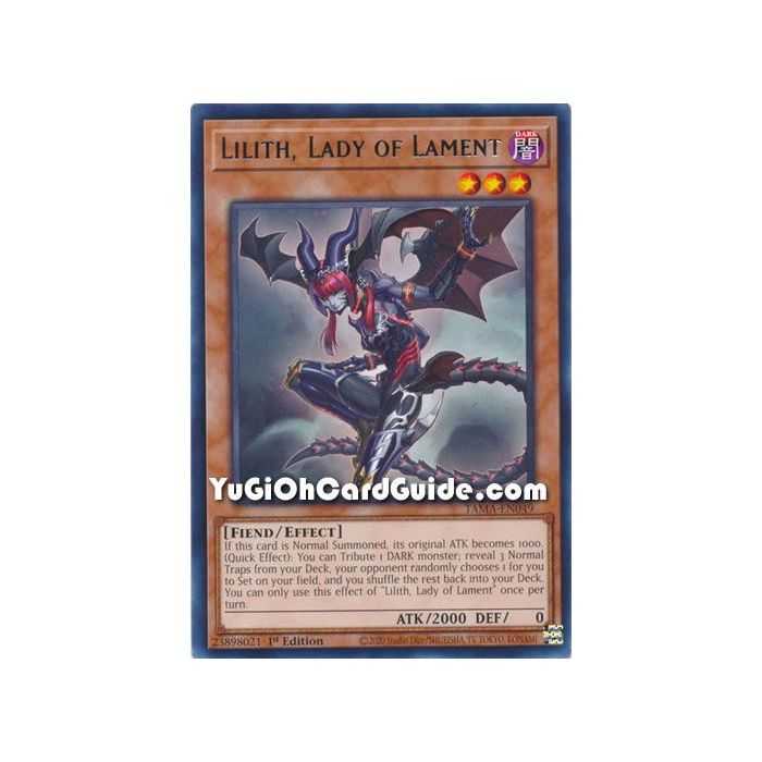Lilith, Lady of Lament (Rare) – Tactical Masters | Carta YUGIOH en México