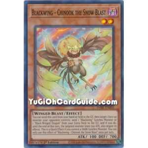 Blackwing - Chinook the Snow Blast (Super Rare) – Darkwing Blast | Carta YUGIOH en México
