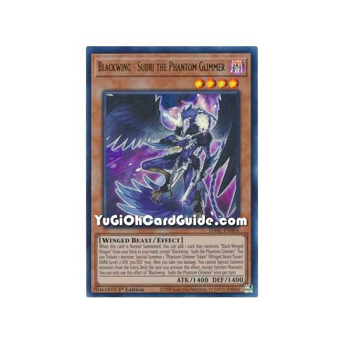 Blackwing - Sudri the Phantom Glimmer (Ultra Rare) – Darkwing Blast | Carta YUGIOH en México