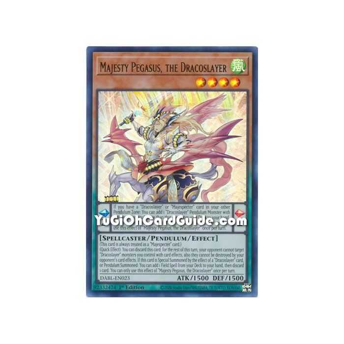 Majesty Pegasus, the Dracoslayer (Ultra Rare) – Darkwing Blast | Carta YUGIOH en México