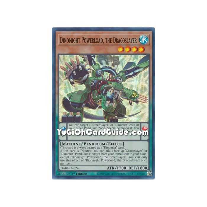Dinomight Powerload, the Dracoslayer (Super Rare) – Darkwing Blast | Carta YUGIOH en México