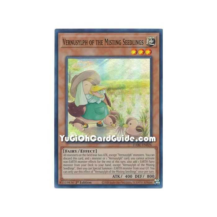 Vernusylph of the Misting Seedlings (Super Rare) – Darkwing Blast | Carta YUGIOH en México