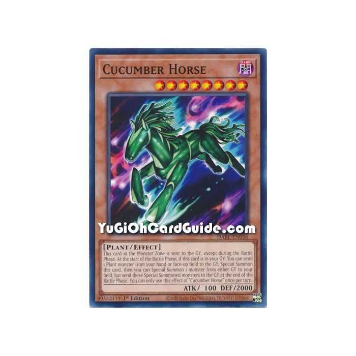 Cucumber Horse (Common) – Darkwing Blast | Carta YUGIOH en México