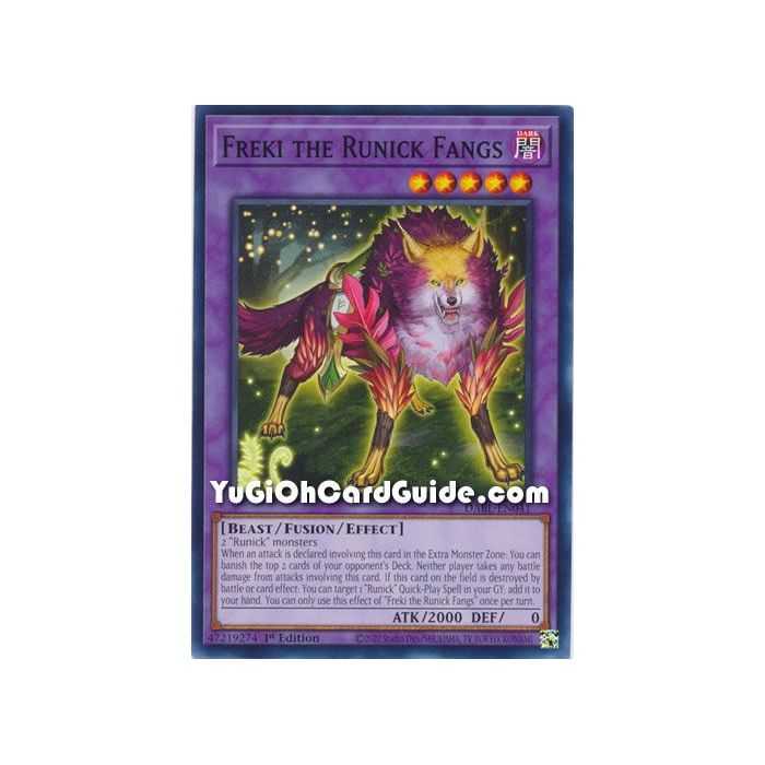 Freki the Runick Fangs (Common) – Darkwing Blast | Carta YUGIOH en México