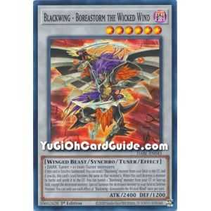 Blackwing - Boreastorm the Wicked Wind (Super Rare) – Darkwing Blast | Carta YUGIOH en México