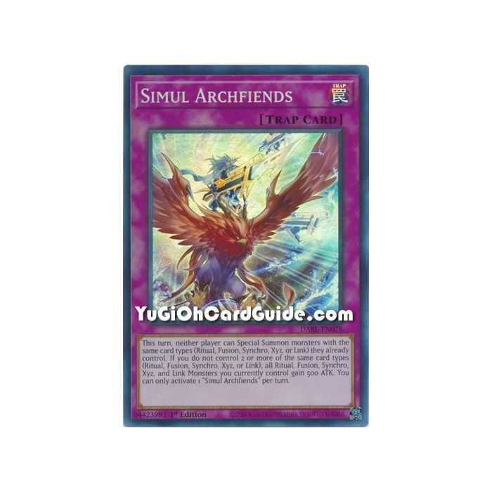 Simul Archfiends (Super Rare) – Darkwing Blast | Carta YUGIOH en México