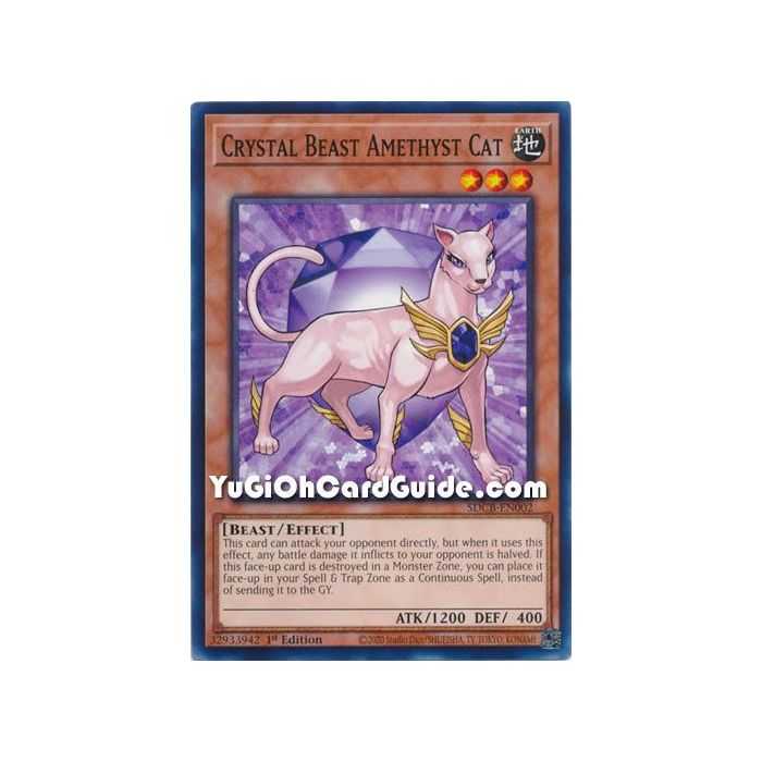 Crystal Beast Amethyst Cat (Common) – Starter Deck Legend of the Crystal Beast | Carta YUGIOH en México