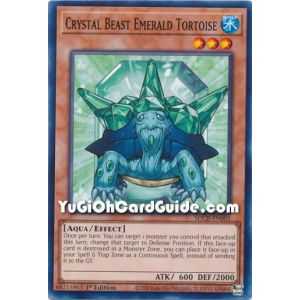 Crystal Beast Emerald Tortoise (Common) – Starter Deck Legend of the Crystal Beast | Carta YUGIOH en México