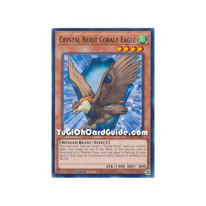Crystal Beast Cobalt Eagle (Common) – Starter Deck Legend of the Crystal Beast | Carta YUGIOH en México