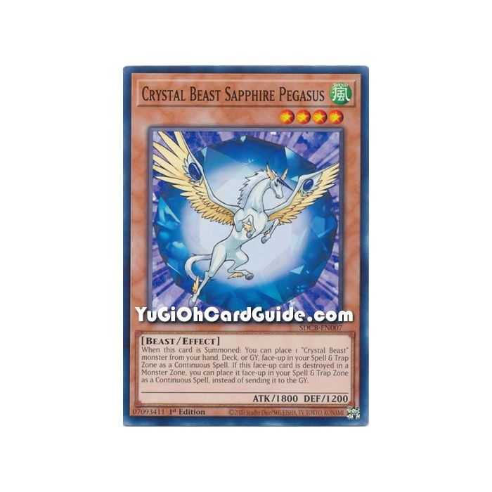 Crystal Beast Sapphire Pegasus (Common) – Starter Deck Legend of the Crystal Beast | Carta YUGIOH en México