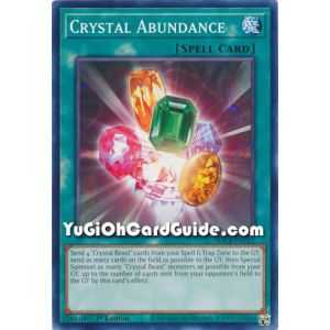 Crystal Abundance (Common) – Starter Deck Legend of the Crystal Beast | Carta YUGIOH en México