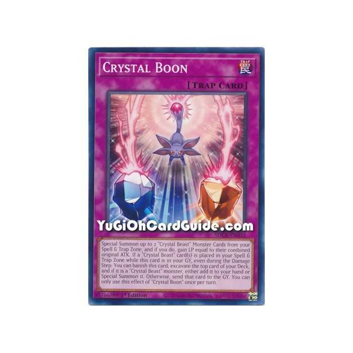 Crystal Boon (Common) – Starter Deck Legend of the Crystal Beast | Carta YUGIOH en México