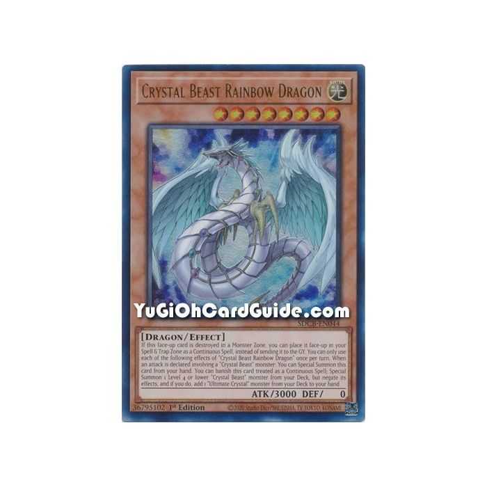 Crystal Beast Rainbow Dragon (Ultra Rare) – Starter Deck Legend of the Crystal Beast | Carta YUGIOH en México