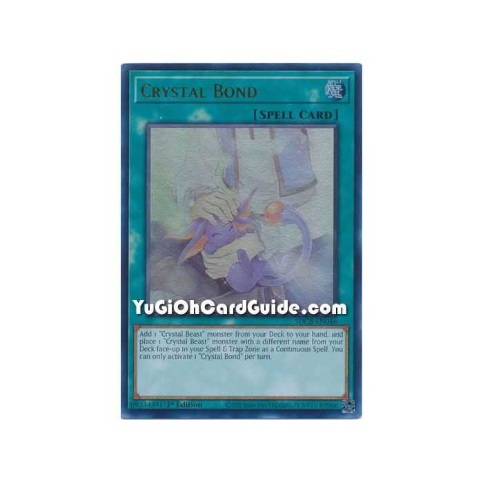 Crystal Bond (Ultra Rare) – Starter Deck Legend of the Crystal Beast | Carta YUGIOH en México