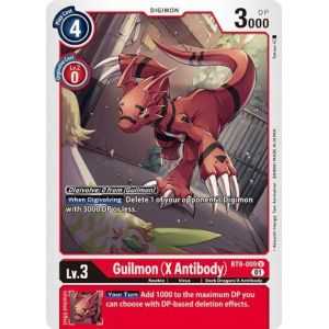 Guilmon (X Antibody) (Uncommon) – BT09 X Record | Carta DIGIMON en México