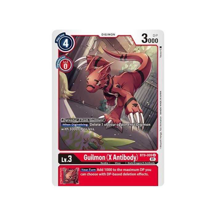 Guilmon (X Antibody) (Uncommon) – BT09 X Record | Carta DIGIMON en México