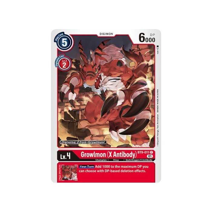 Growlmon (X Antibody) (Common) – BT09 X Record | Carta DIGIMON en México