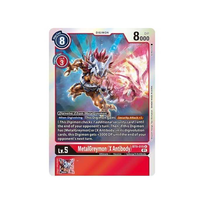 MetalGreymon (X Antibody) (Rare) – BT09 X Record | Carta DIGIMON en México