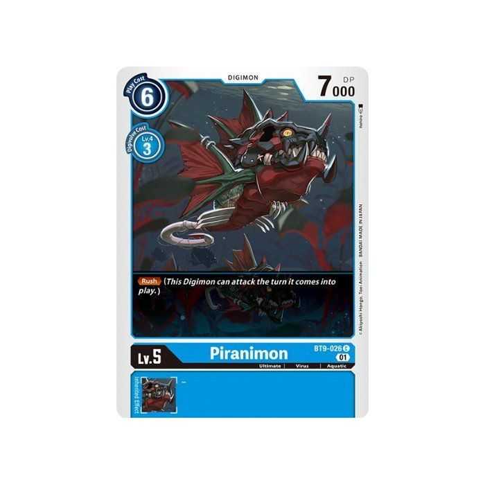 Piranimon (Common) – BT09 X Record | Carta DIGIMON en México