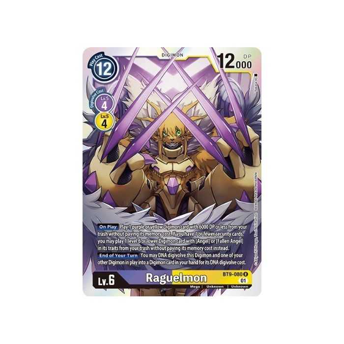 Raguelmon (Rare) – BT09 X Record | Carta DIGIMON en México