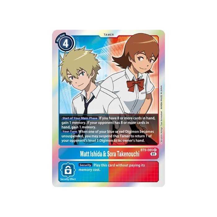 Matt Ishida & Sora Takenouchi (Rare) – BT09 X Record | Carta DIGIMON en México