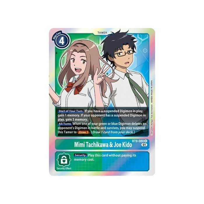 Mimi Tachikawa & Joe Kido  (Rare) – BT09 X Record | Carta DIGIMON en México