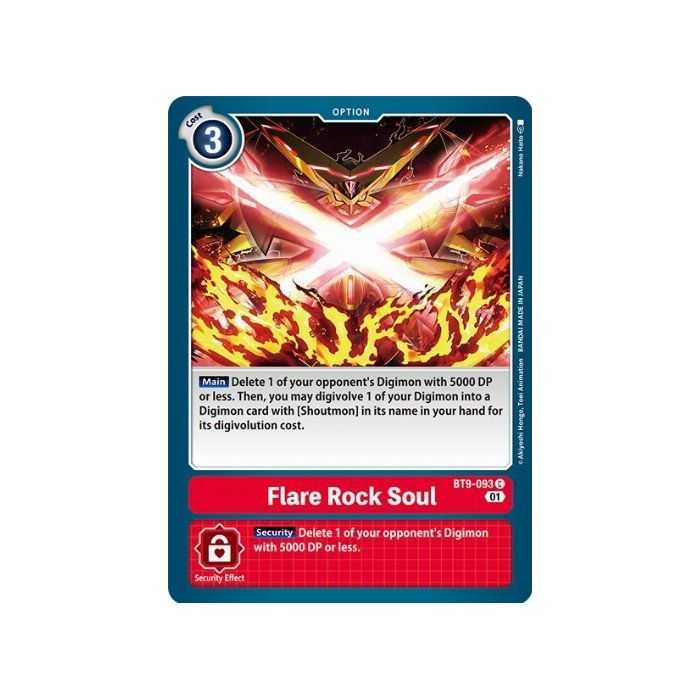 Flare Rock Soul (Common) – BT09 X Record | Carta DIGIMON en México