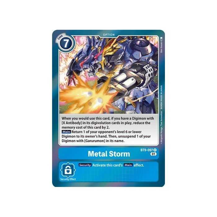 Metal Storm (Rare) – BT09 X Record | Carta DIGIMON en México